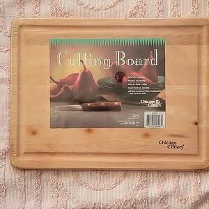 Chicago Cutlery Cutting Board, NWOT.  12" × 17". Solid Cheerywood.